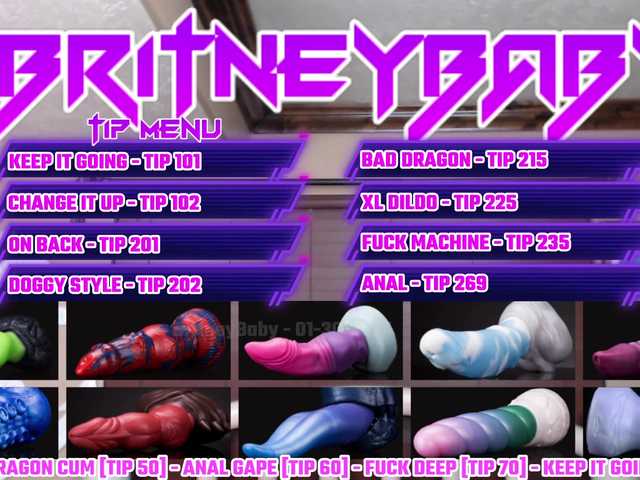 Fotos BritneyBaby Teen Cam (18+) - New Menu Options - [ Fuck Machine @ Goal @remain tokens until goal is reached ]